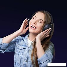 Наушники QCY H3 (темно-синий)