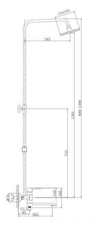 Душевая система Haiba HB2424 (хром)