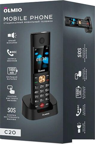 Телефон Olmio C20 (черный)