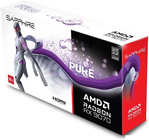 Видеокарта Sapphire Pure Radeon RX 9070 11349-02-20G