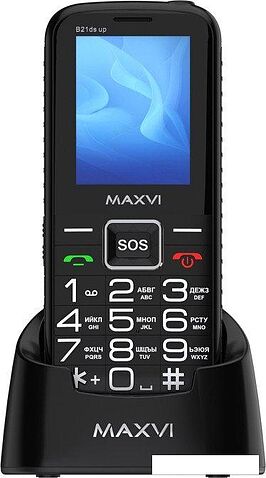 Телефон Maxvi B21ds Up (черный)