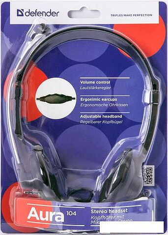Наушники с микрофоном Defender Aura 104 [63104]