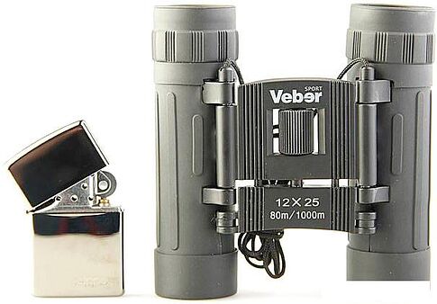 Бинокль Veber БН 12x25 Sport черный