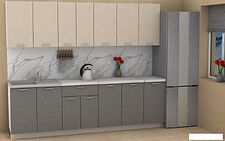 Готовая кухня ЭлиГард Lion 2.6 (персидский жемчуг/дымчатый алмаз/королевский опал)