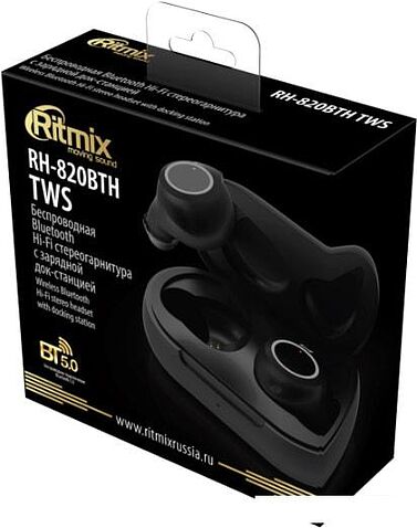 Наушники Ritmix RH-820BTH TWS (черный)