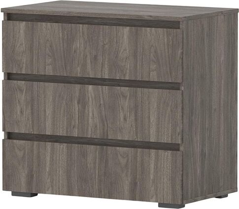 Комод Кортекс-мебель Бари 80 3ш (орех элия/орех элия/орех элия)