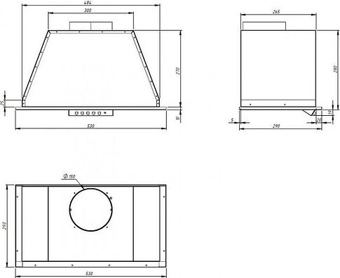 Кухонная вытяжка Akpo Neva II 60 WK-12 (черный)