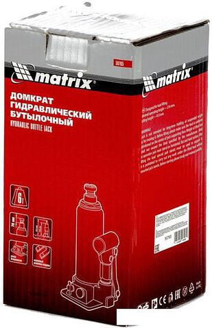 Бутылочный домкрат Matrix 50765 6т
