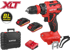 Дрель-шуруповерт Wortex BD 2025 LiSET ALL1 XLT 1325843 (с 2-мя АКБ, кейс)