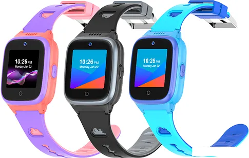 Умные часы LeeFine Q27 4G (синий/голубой)