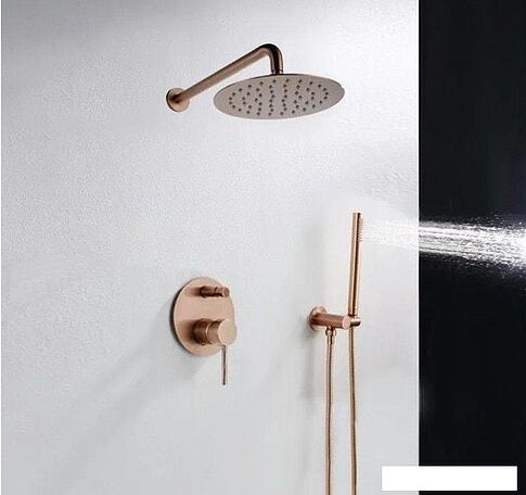 Душевая система  Rea Lungo REA-P4111 (розовое золото)