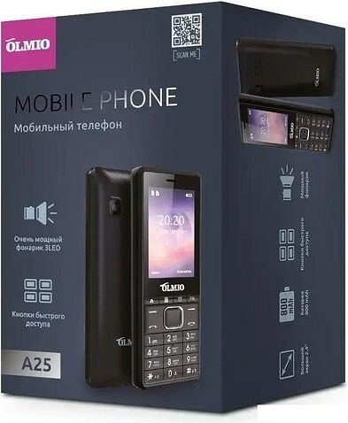 Телефон Olmio A25 (черный)