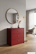 Комод Black Red White Parma KOM3S (марсала)