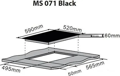 Варочная панель ZorG Technology MS 071 (черный)