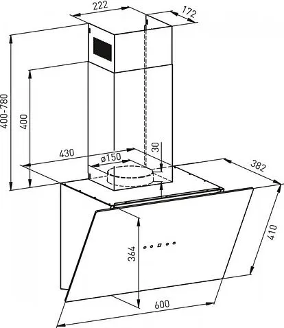 Кухонная вытяжка Oasis (Making Oasis Everywhere) NB-60I