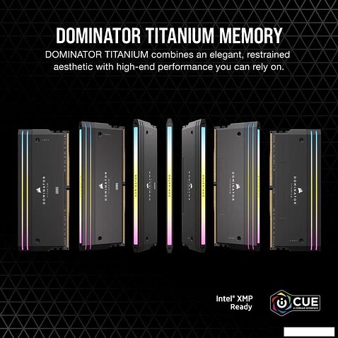 Оперативная память Corsair Dominator Titanium RGB 2x32ГБ DDR5 6600 МГц CMP64GX5M2X6600C32
