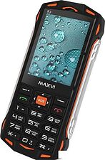 Кнопочный телефон Maxvi R3 (оранжевый)