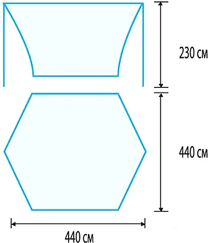 TRAMP Lite Тент 4.4x4.4 м TLT-036