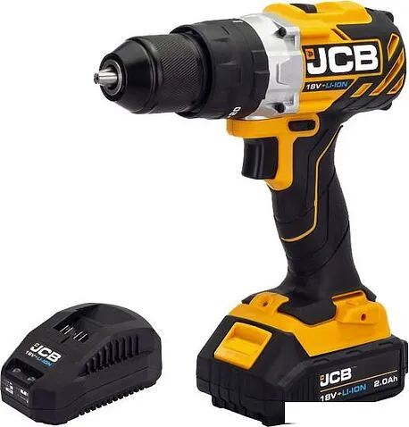 Ударная дрель-шуруповерт JCB 18BLCD-2XB-E (с 1-им АКБ)