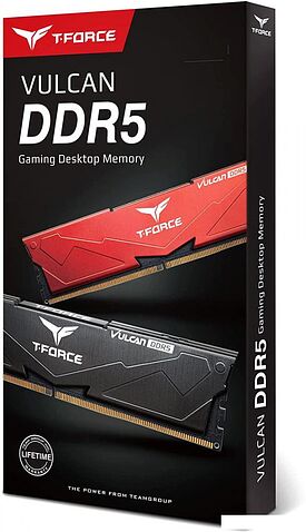 Оперативная память Team T-Force Vulcan 2x32ГБ DDR5 5600 МГц FLBD564G5600HC36BDC01