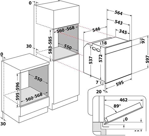 Электрический духовой шкаф Whirlpool WOI4S8HM2SBA