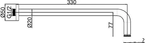 Держатель верхнего душа Maxonor Pure Life PL72-6