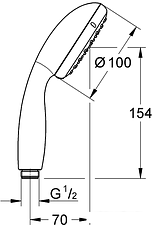 Душевая лейка Grohe New Tempesta Cosmopolitan 100 27597001