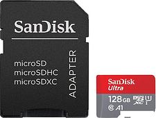 Карта памяти SanDisk Ultra SDSQUAR-128G-GN6MA microSDXC 128GB (с адаптером)