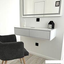 Тумба Shtabe Royal 5010 эко (белый/белый)