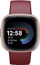 Умные часы Fitbit Versa 4 (бордовый/золотистый алюминий)