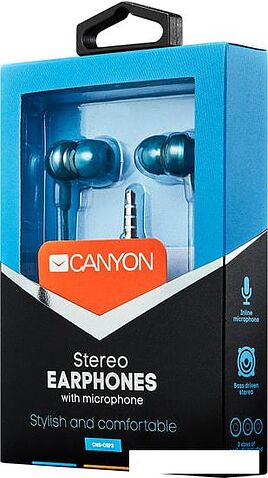 Наушники с микрофоном Canyon CNS-CEP3BG