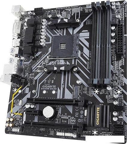 Материнская плата Gigabyte B450M DS3H (rev. 1.0)
