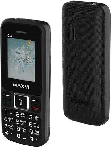 Мобильный телефон Maxvi C3n (черный)