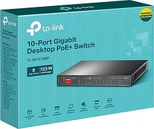 Неуправляемый коммутатор TP-Link TL-SG1210MP
