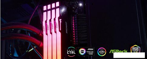 Оперативная память Kingston FURY Beast RGB 16ГБ DDR5 6000 МГц KF560C30BBEA-16