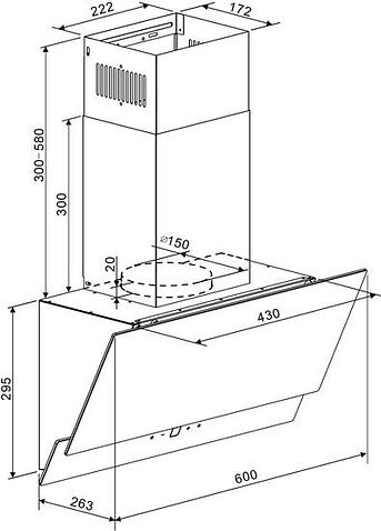 Кухонная вытяжка Zigmund & Shtain K 151.6 B