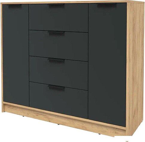 Тумба Интерлиния Концепт КТ-Т120 (антрацит/дуб золотой)