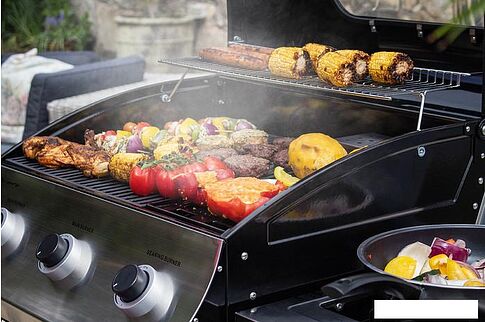 Газовый гриль для дачи Sahara S375 3B BBQ Smokey Teal (дымчатый)