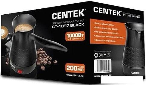 Электрическая турка CENTEK CT-1097 (черный)