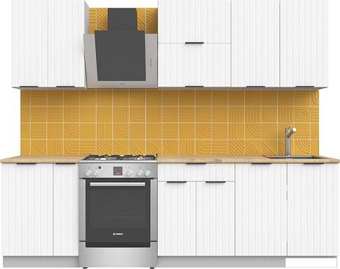 Готовая кухня Arvento АНТА-плюс 2м (белый)