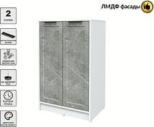 Тумба Интерлиния Концепт Тренд КТ-Т64 (белый платинум/керамика)