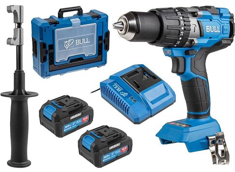 Ударная дрель-шуруповерт Bull SR 1805 1329882 (с 2-мя АКБ, кейс) Ударная дрель-шуруповерт Bull SR 1805 1329882 (с 2-мя АКБ, кейс)