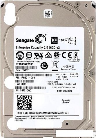 Жесткий диск Seagate Enterprise Capacity 1TB (ST1000NX0333)