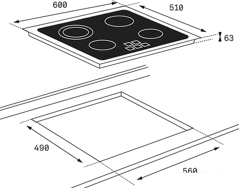 Варочная панель TEKA TZ 6415