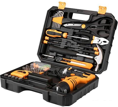 Дрель-шуруповерт Deko DKCD12FU-Li SET 104 063-4112 (с 1-м АКБ, кейс, оснастка)