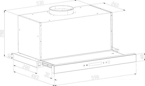 Кухонная вытяжка Backer TH60CL-2F200-SHINY BLACK RC