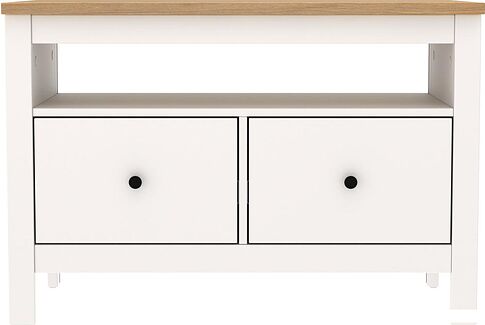 Тумба Mio Tesoro Сага 2 ящика 2.08.03.080.14 (белый/ясень)