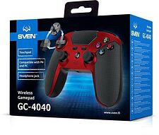 Геймпад SVEN GC-4040 (черный/красный)