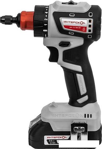Дрель-шуруповерт Интерскол Комби ДА-13/18В (с 2-мя АКБ, кейс)