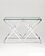 Консольный стол Stool Group Инсигния 120x40 ECST-026 (прозрачное стекло/сталь серебристый)